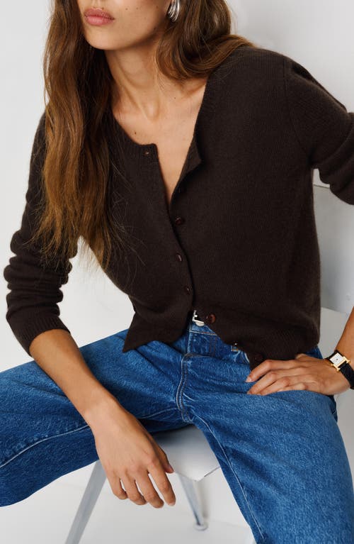 Reformation Clara Cashmere Cardigan In Brown