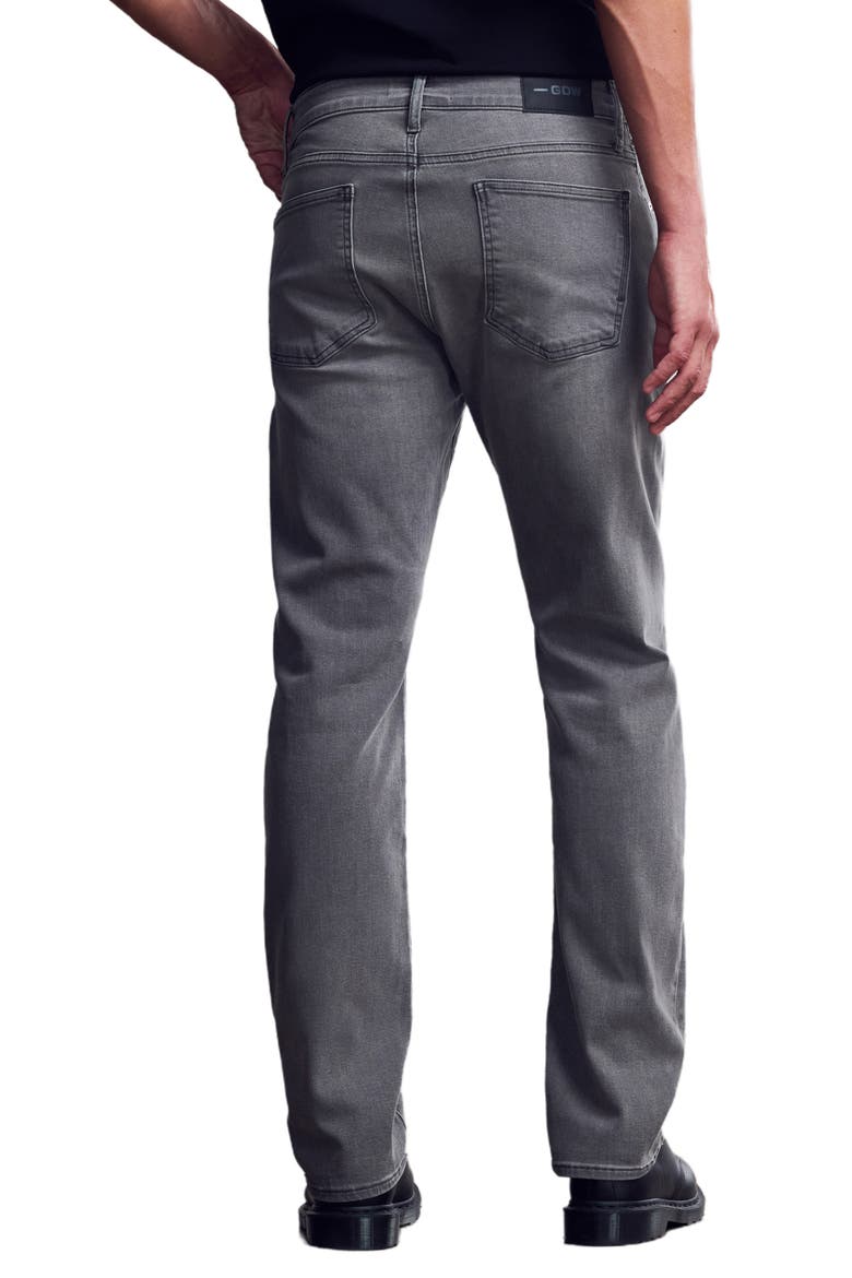 Bridge Straight Leg Jeans, Alternate, color, MID SMOKE BRUSHED