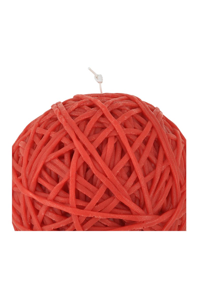 Gomitolo Large Candle, Alternate, color, RED