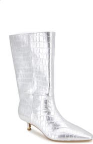 Kenneth Cole Meryl Pointed Toe Kitten Heel Boot
