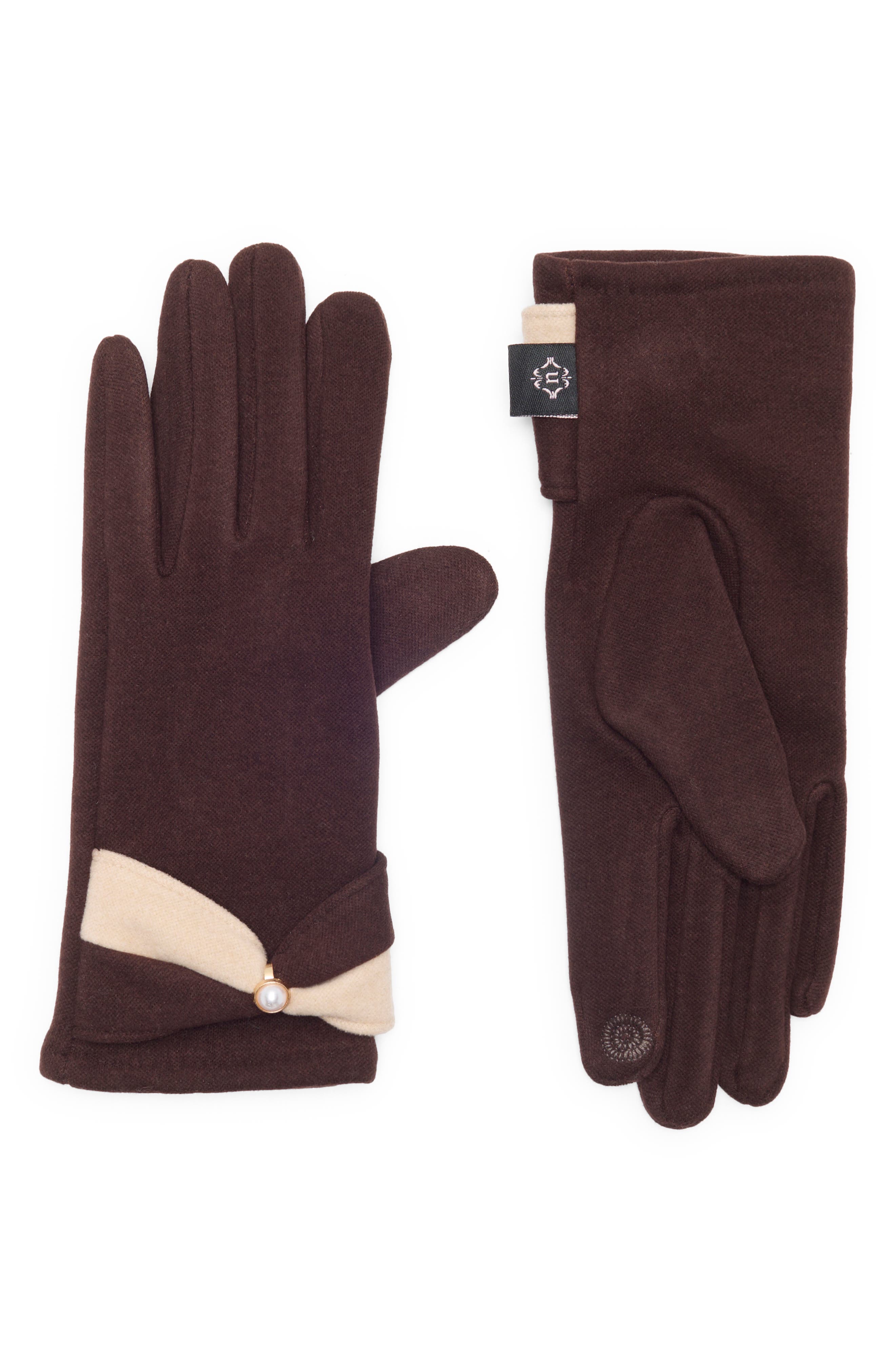 Colorblock Cuff Tech Gloves