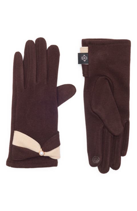 Colorblock Cuff Tech Gloves