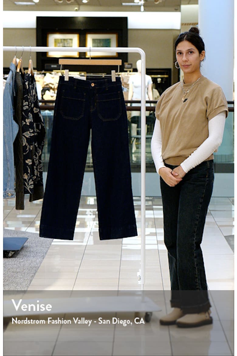 The Marine Patch Pocket Crop Wide Leg Jeans video