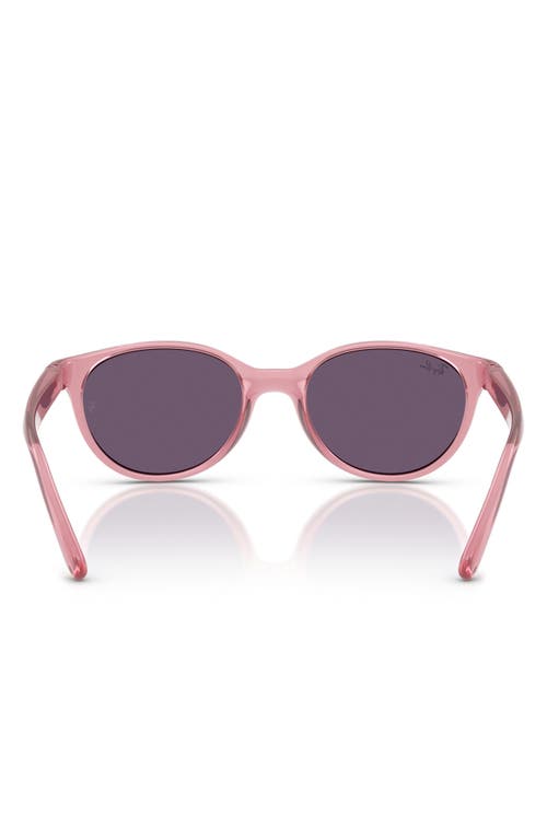 Ray Ban Ray-ban Kids' 47mm Oval Sunglasses In Trans Pink