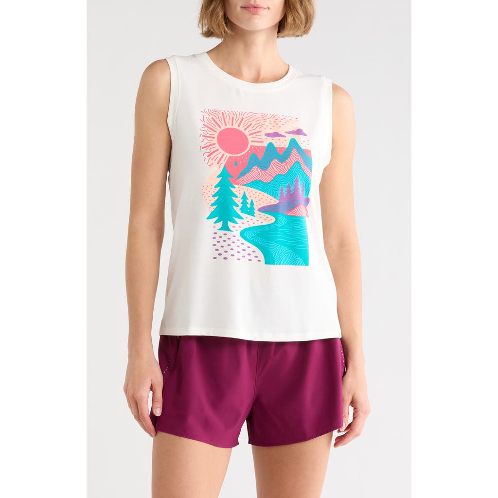 Marika Ana Graphic Tank In White