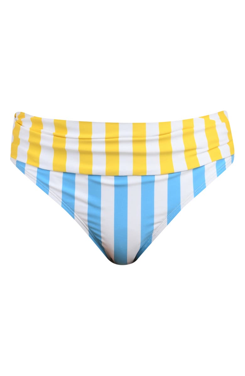 La Blanca Coastal Shirred Bikini Bottoms, Alternate, color, Soleil