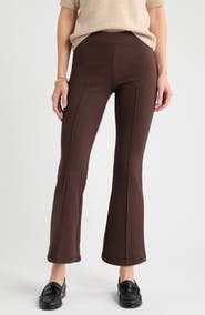 Caslon® Rib Knit Kick Flare Pants
