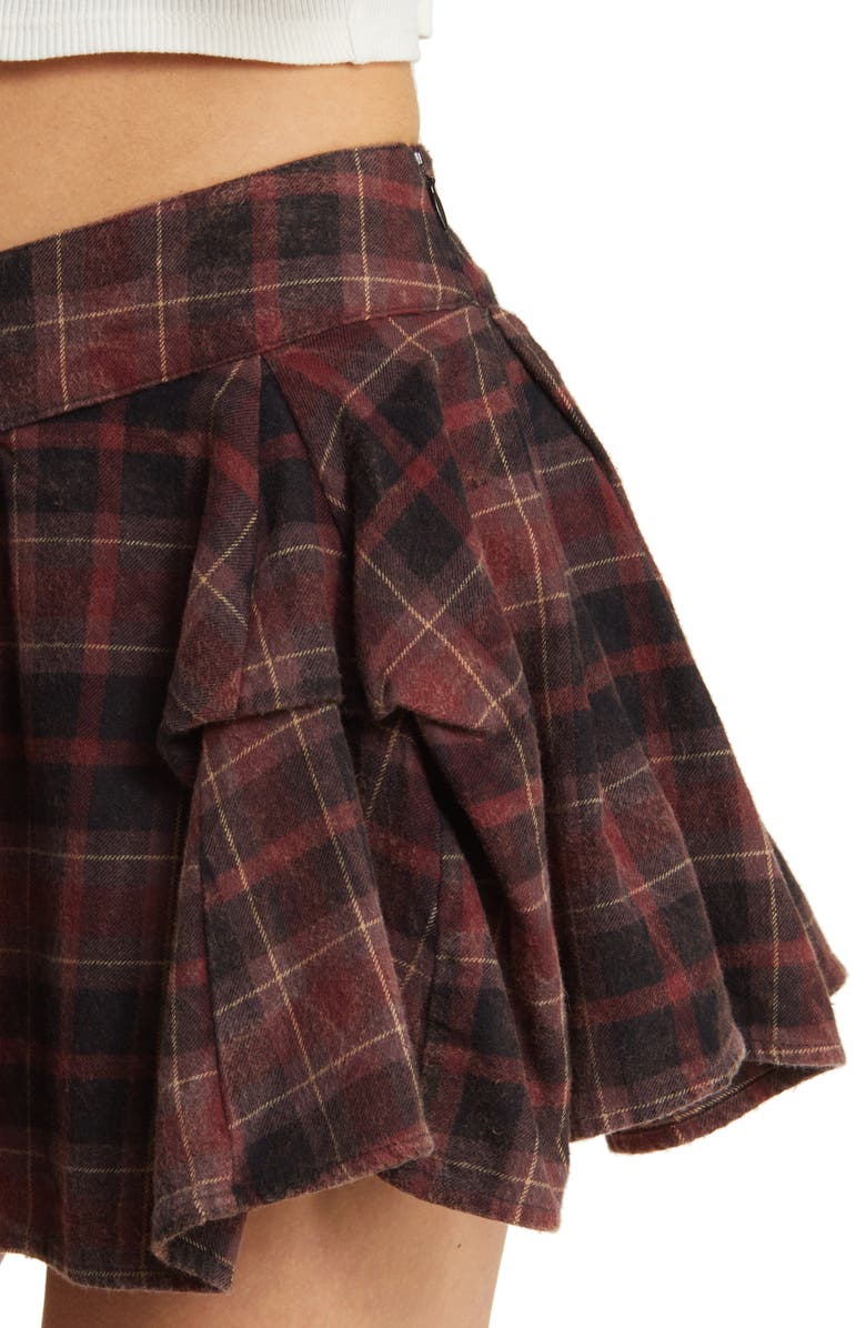 BDG Urban Outfitters Check Puff Kilt Miniskirt, Alternate, color, 