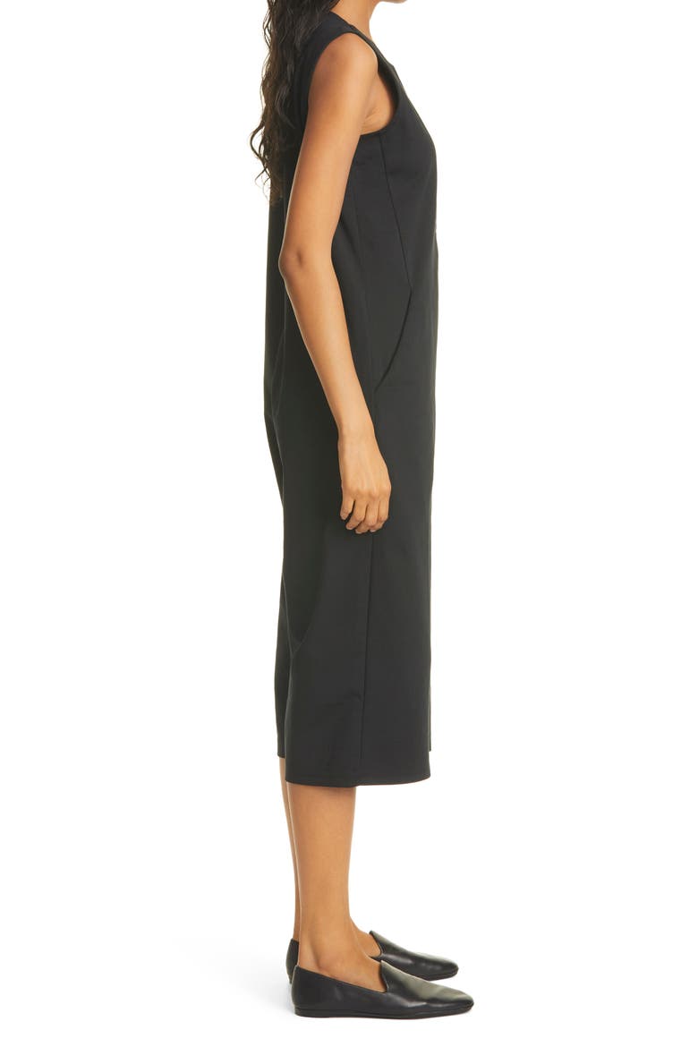 Crop Wide Leg Jumpsuit, Alternate, color, BLACK