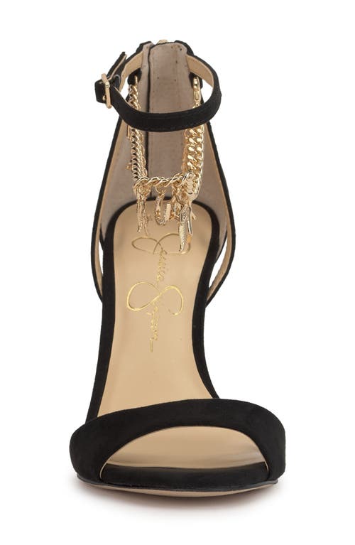Jessica Simpson Jetser Chain Ankle Strap Sandal In Black