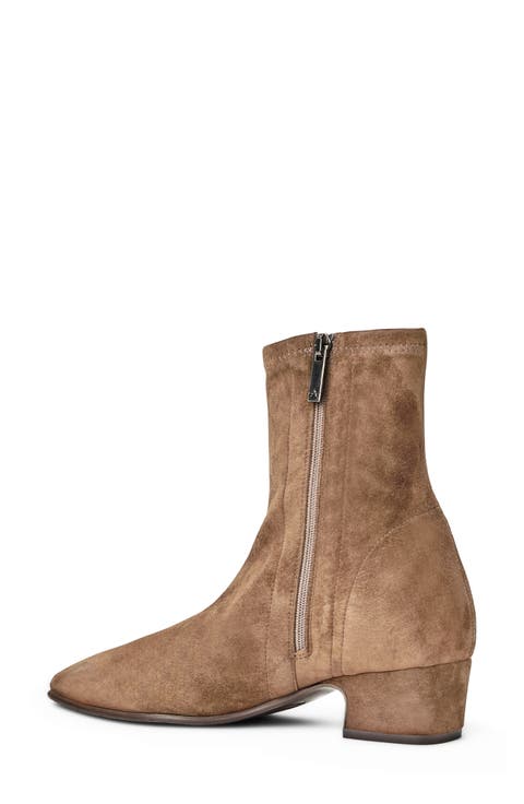 Raquel Waterproof Stretch Leather Bootie