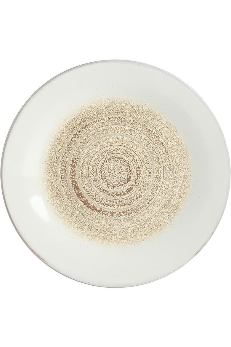 Spiral Embossed 16 Piece Stoneware Dinnerware Set, Alternate, color, White