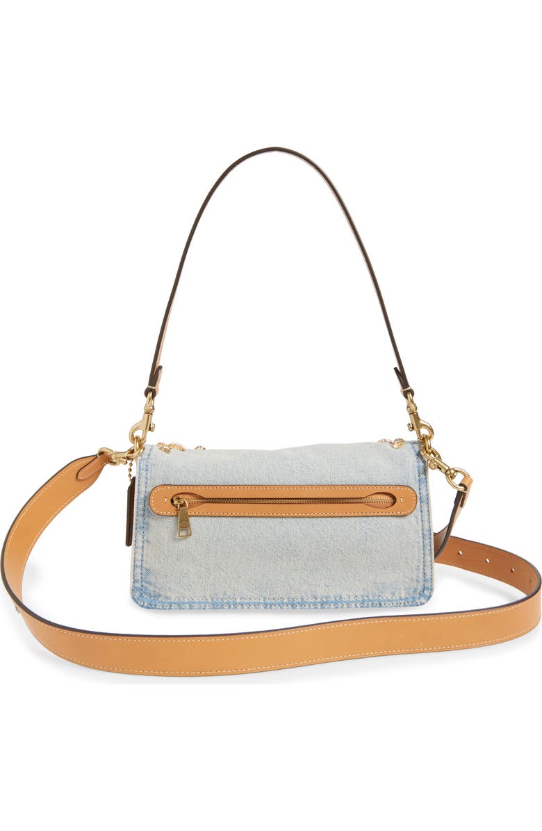 COACH Tabby Crystal Denim Crossbody Bag, Alternate, color,