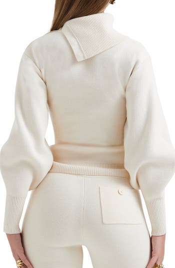 Adelita Split Cowl Neck Sweater