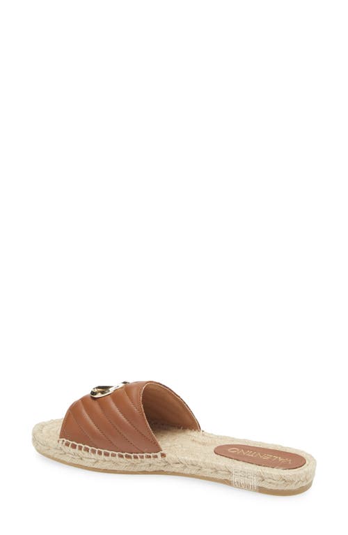 Shop Valentino By Mario Valentino Clavel Espadrille Slide Sandal In Brown