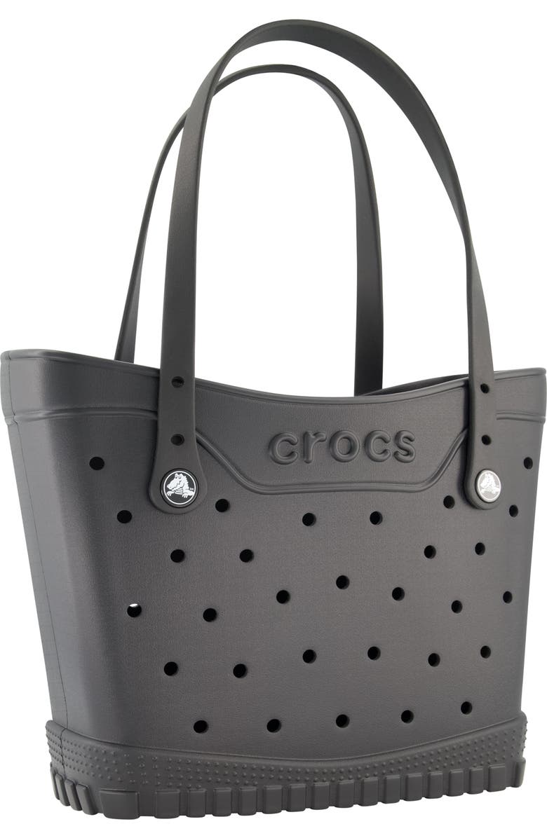CROCS Medium Classic Tote, Alternate, color, Black