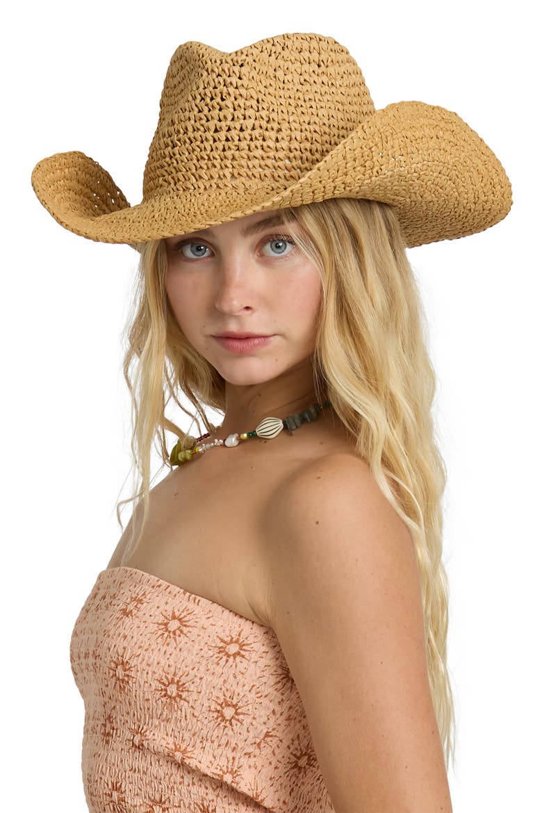 Take It West Straw Hat, Alternate, color, NATURAL