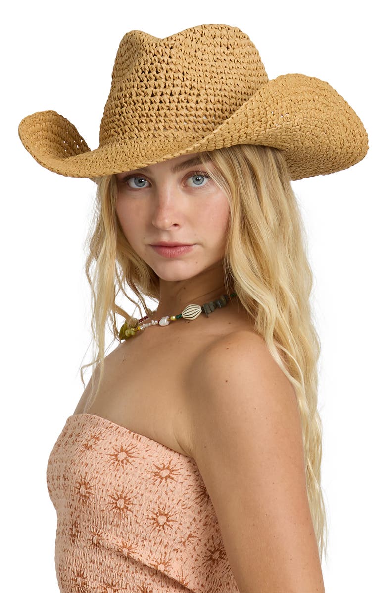 Billabong Take It West Straw Hat, Alternate, color, 
