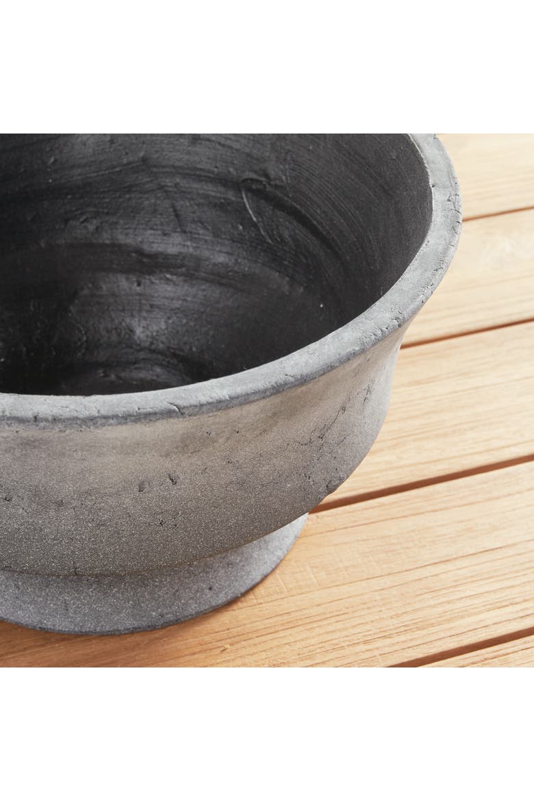 Cedric Decorative Footed Bowl, Alternate, color, Black