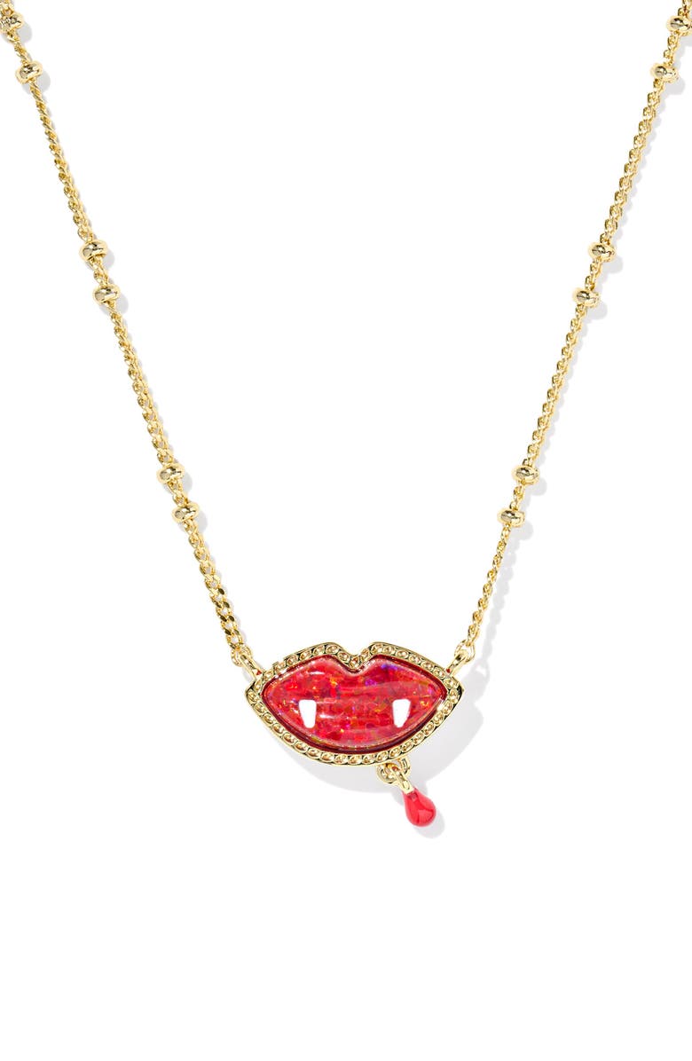 Kendra Scott Vampire Pendant Necklace, Main, color, 