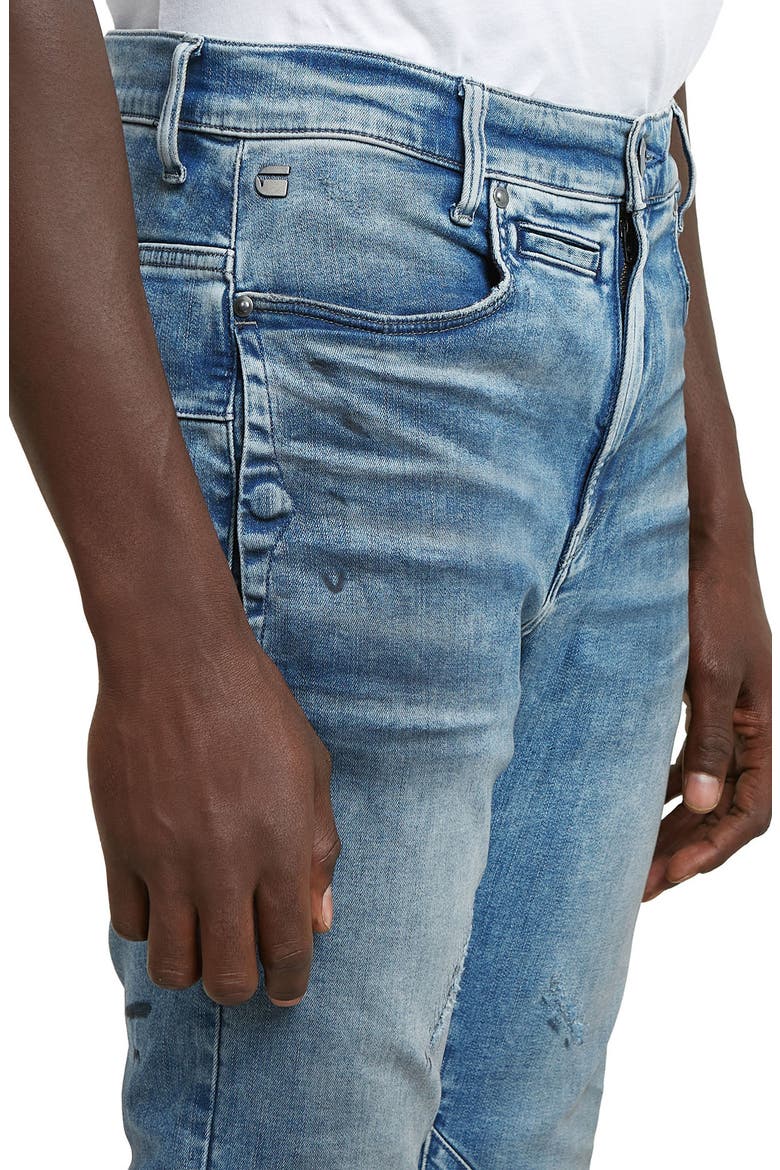 D-Staq 3D Slim Fit Jeans, Alternate, color, ANTIQUE BLUE INDY REPAIRS