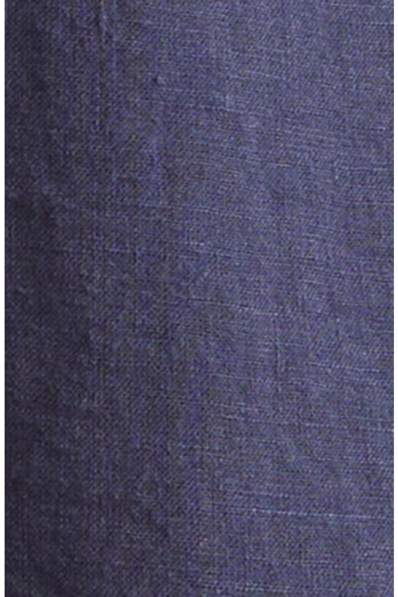 Linen Camp Shirt, Alternate, color, NAVY