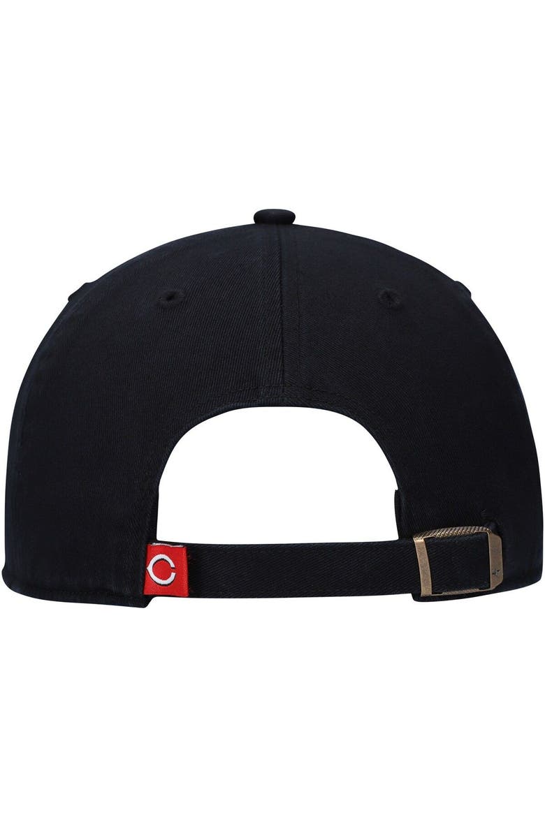 Men's '47  Black Cincinnati Reds Cooperstown Collection Clean Up Adjustable Hat, Alternate, color, Black