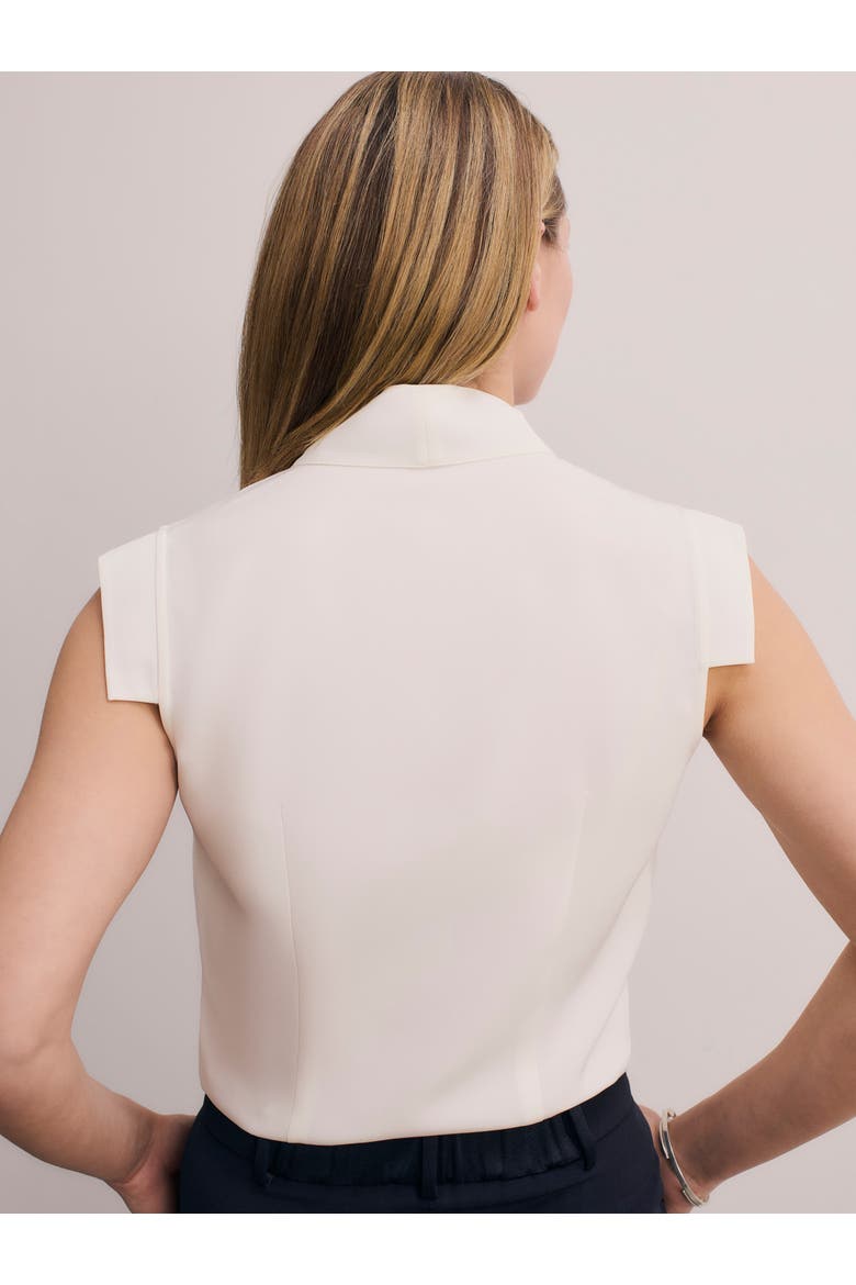 Bowery Sleeveless Silk Blouse, Alternate, color, Ivory