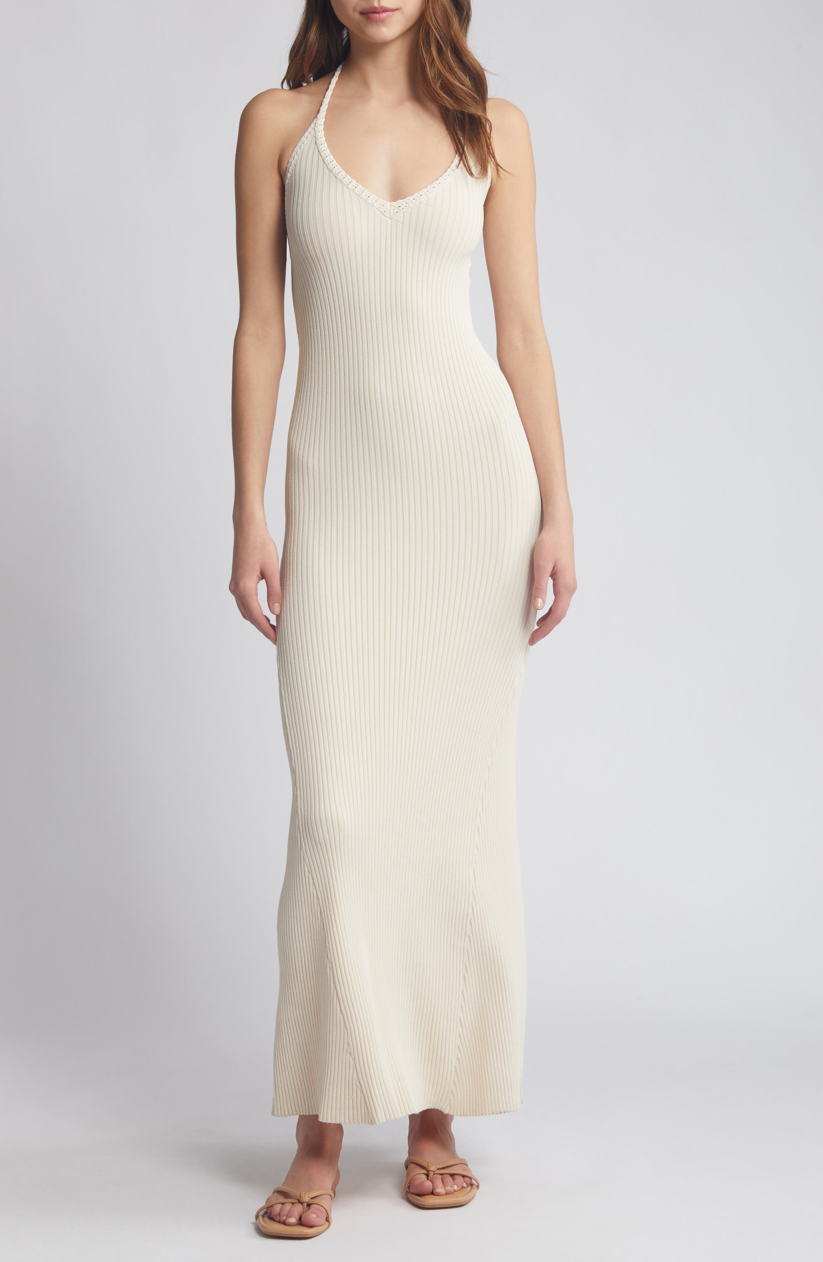 moon river halter dress Rib (Women) Men's Fashion Studs