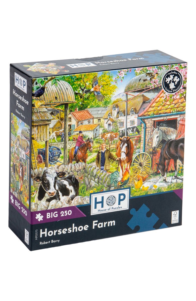 The House of Puzzles Horseshoe Farm Big250-Piece Jigsaw Puzzle, Main, color, 