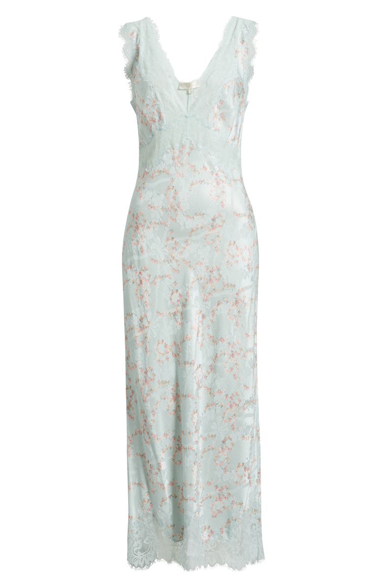 LoveShackFancy Mira Sleeveless Maxi Dress, Alternate, color, Spruce Mint