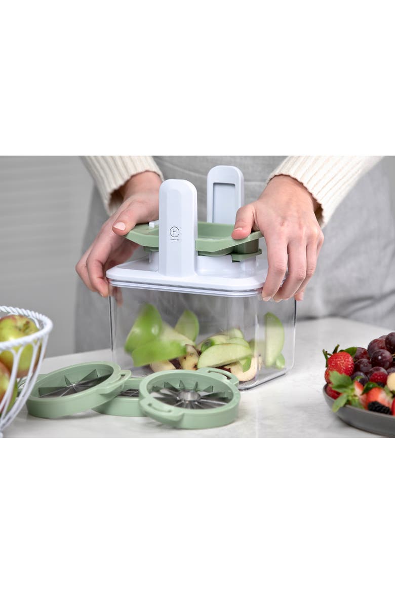 4-in-1 Fresh Prep Fruit and Veggie Slicer, Alternate, color, Green