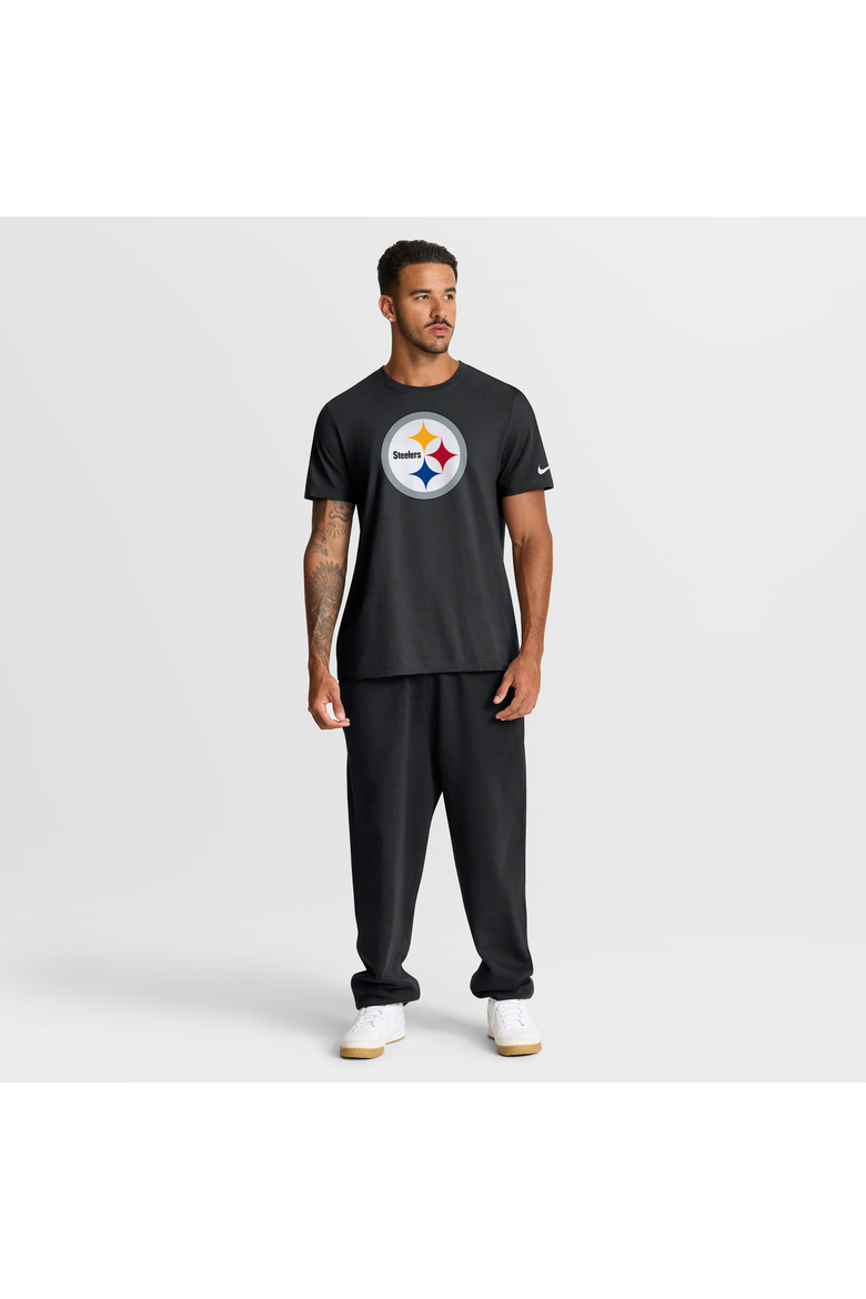 Men's Nike Black Pittsburgh Steelers Essential Logo T-Shirt, Alternate, color, Black