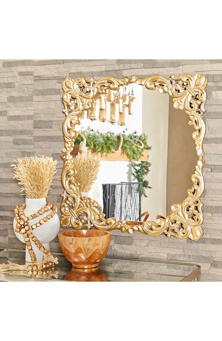 Novogratz Scroll Frame Mirror, Alternate, color,