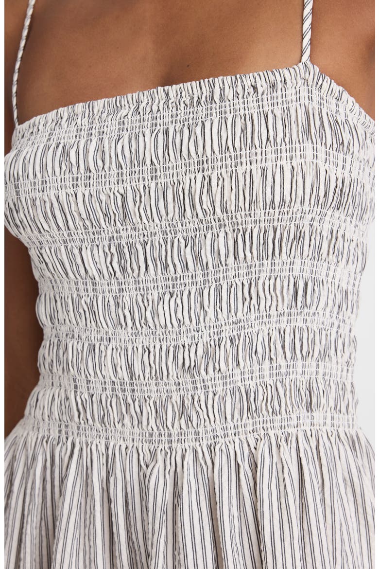 The Peyton Midi Dress, Alternate, color, BLACK VINTAGE IVORY YARNDYE