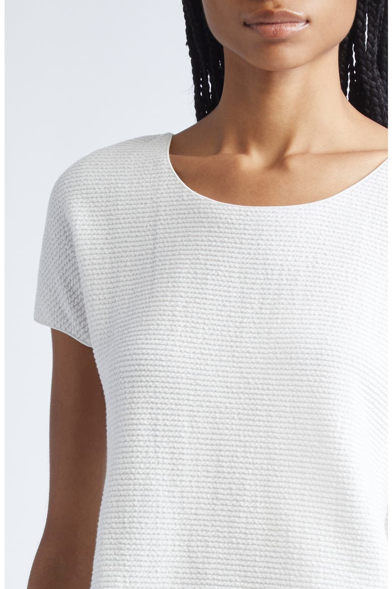Ribbed Jersey T-shirt, Alternate, color, SOLID WHITE