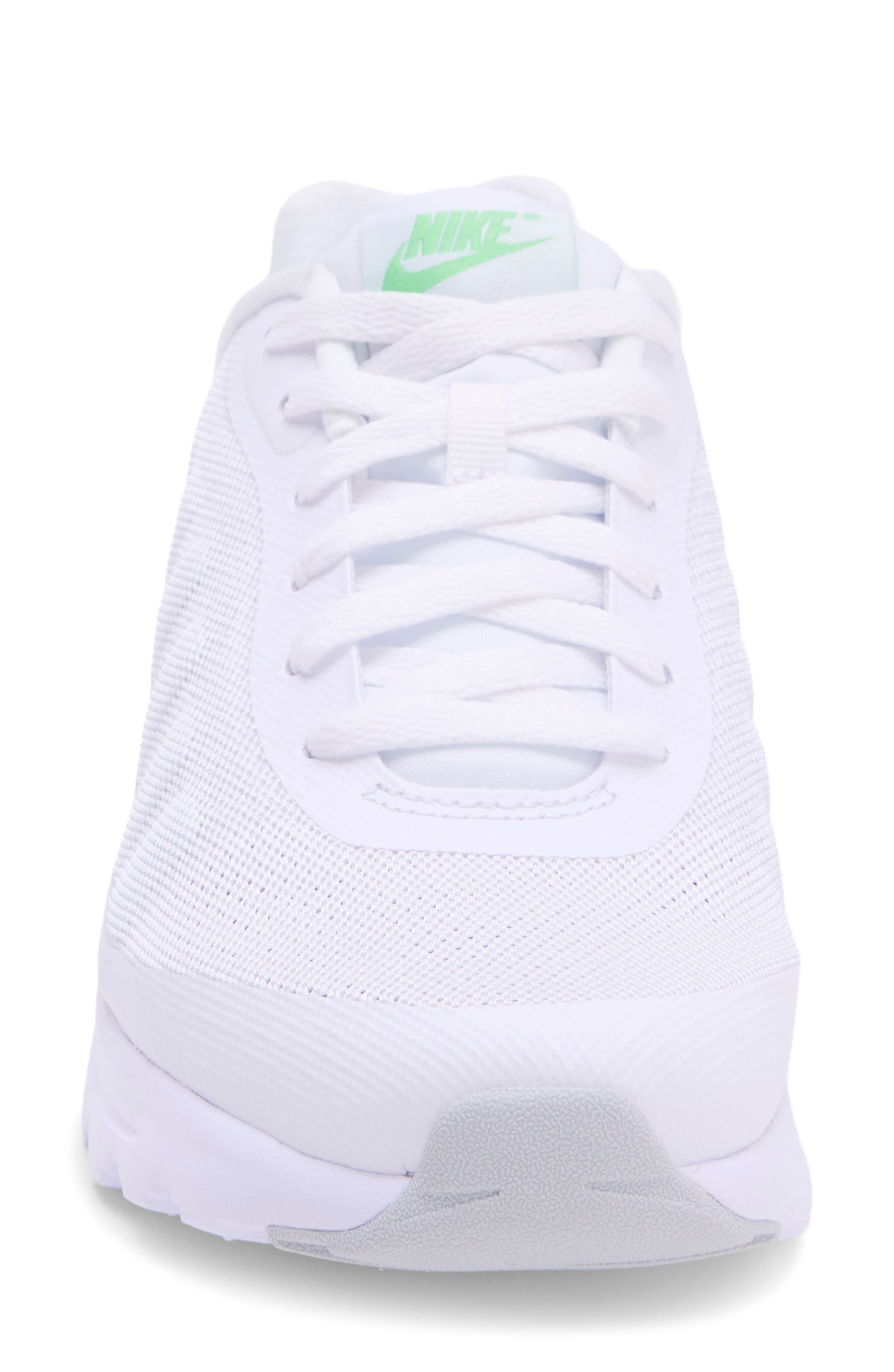 Air Max Invigor Sneaker, Alternate, color, WHITE/ SILVER/ ILLUSION GREEN