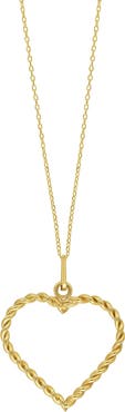 Bony Levy 14K Gold Rope Heart Pendant Necklace