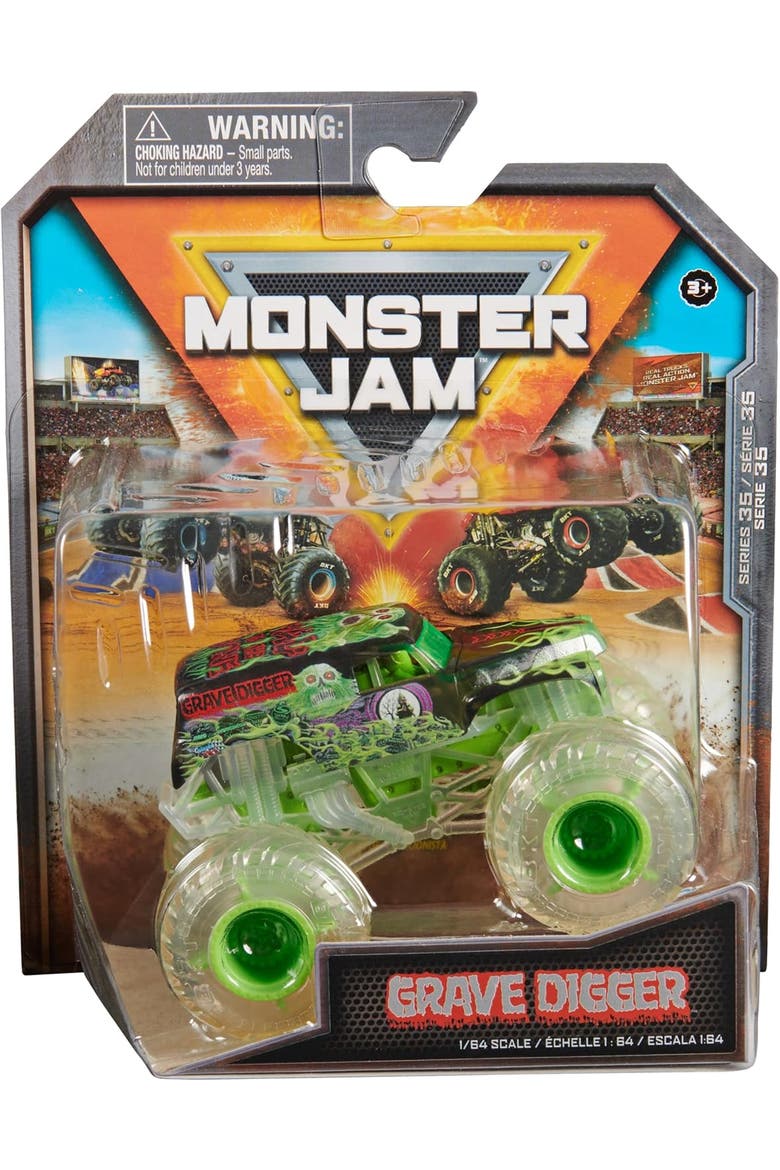 Mini Grave Digger Die Cast Vehicle, Main, color, Chase