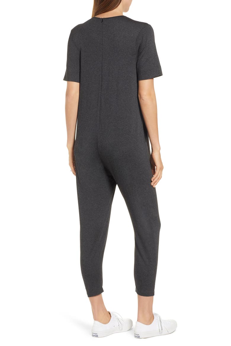 The Walkabout Maternity Jumpsuit, Alternate, color, CHARCOAL