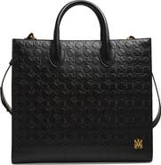 AMIRI Small MA Quad Debossed Leather Tote