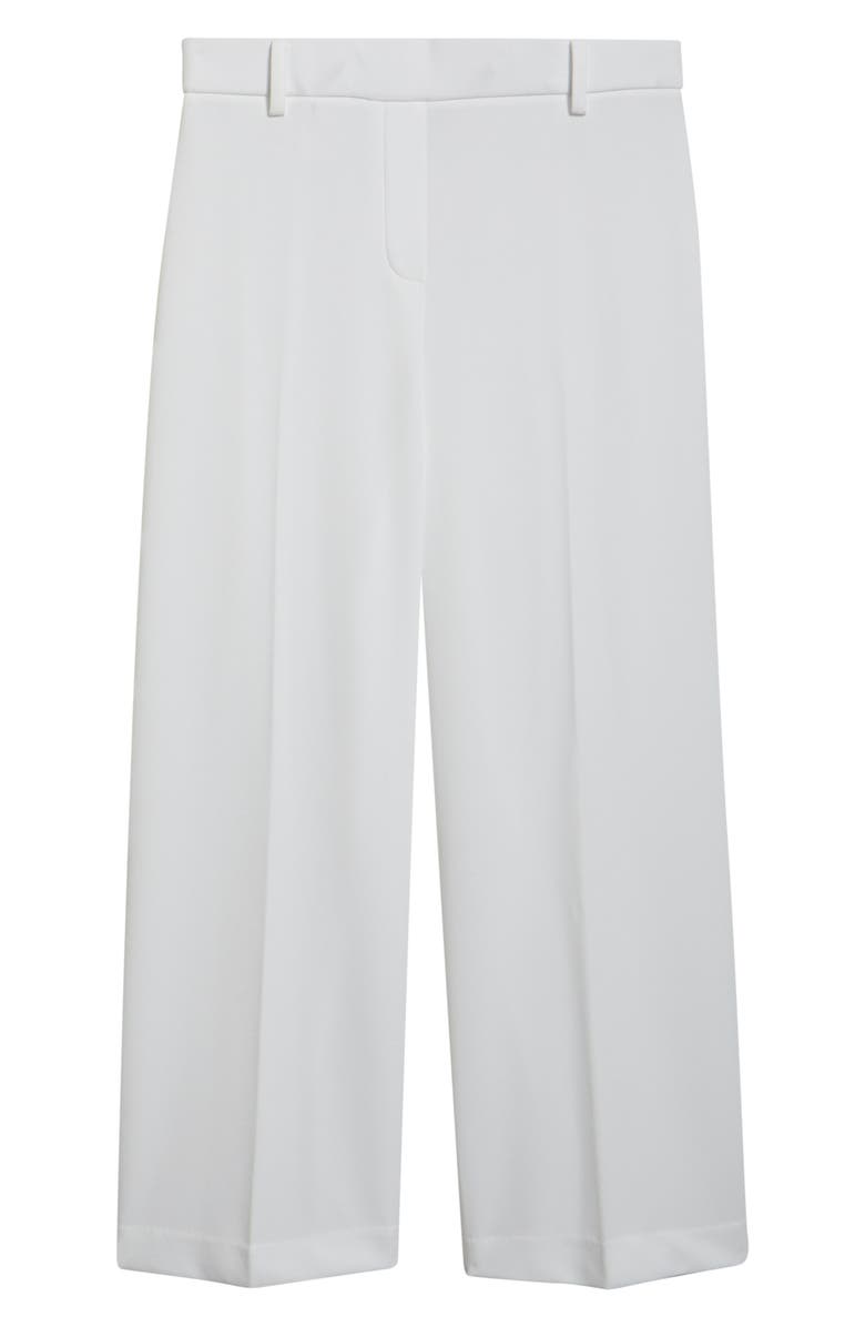 Anne Klein Wide Leg Crop Pants, Alternate, color, Crisp White