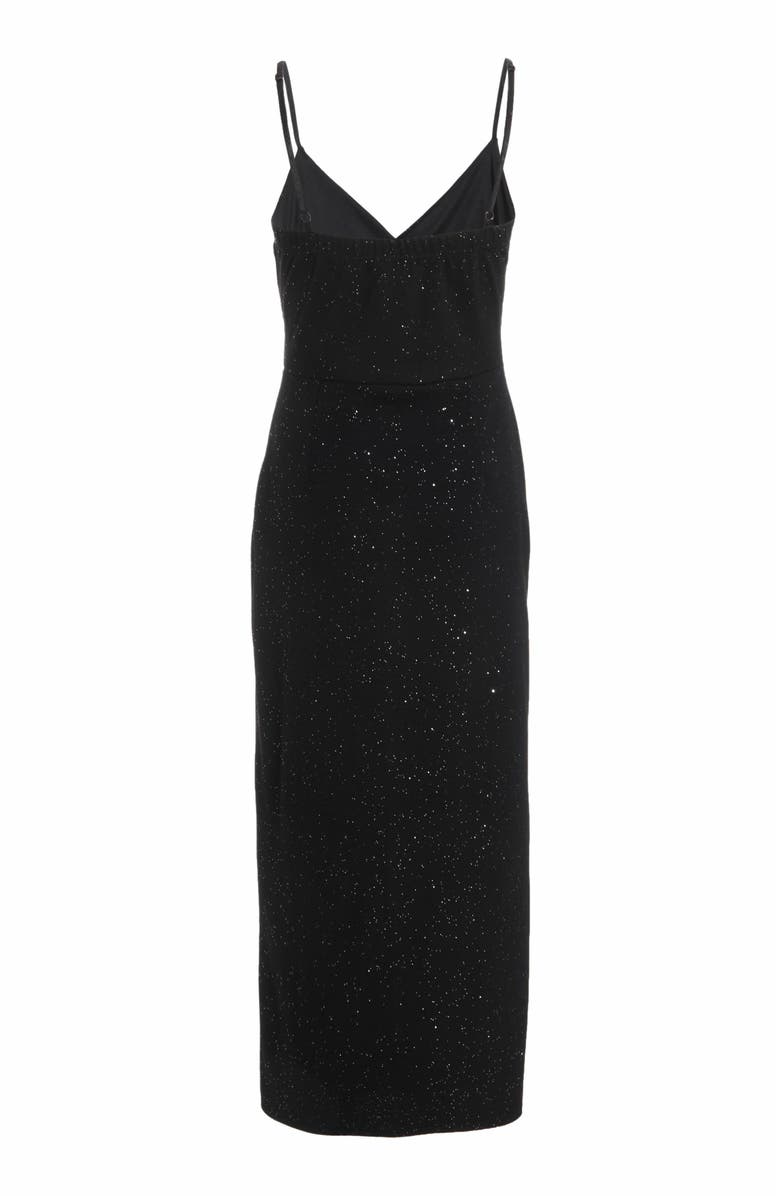 QUIZ Glitter Liverpool Strappy Wrap Maxi Dress, Alternate, color, 