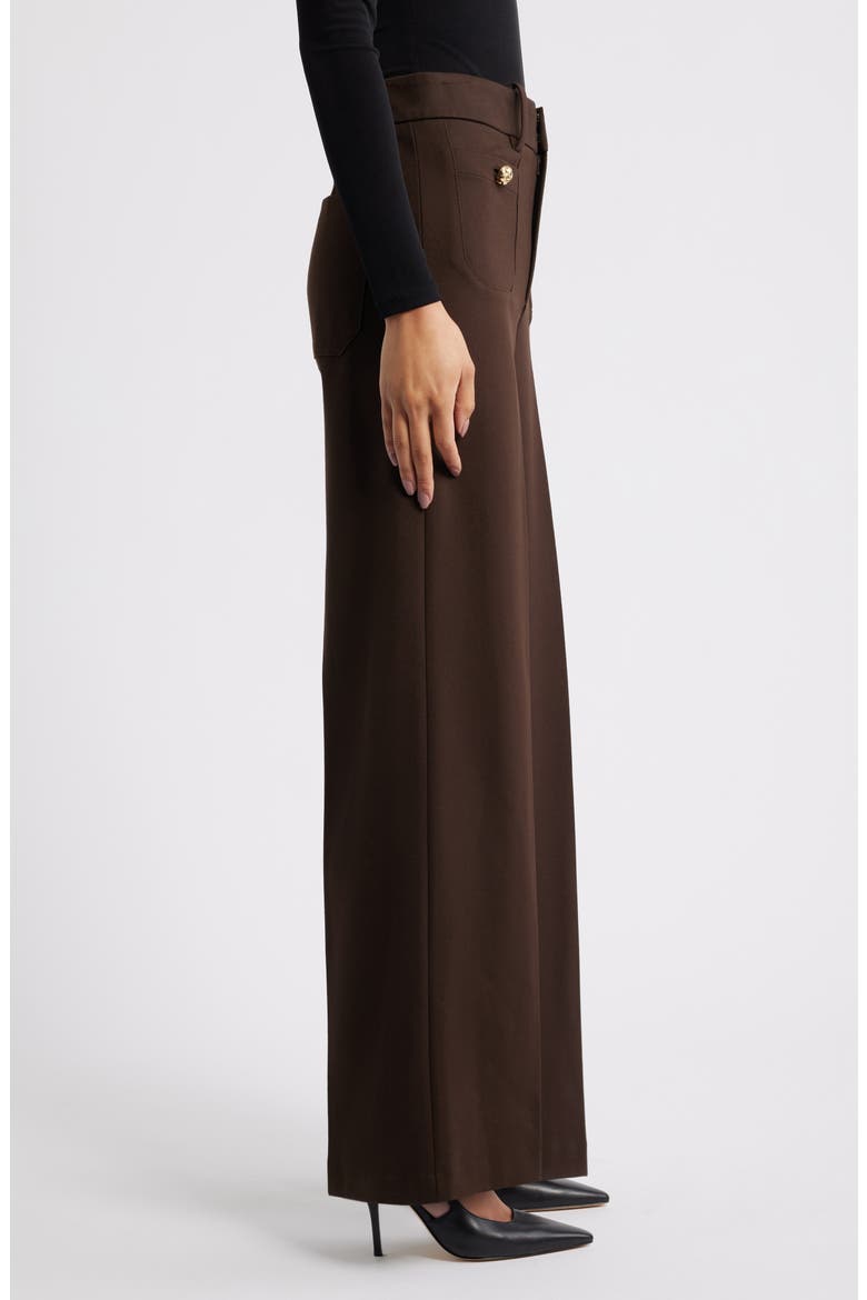 The Modernist High Waist Wide Leg Pants, Alternate, color, AMERICANO