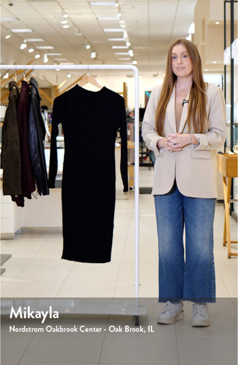 The NW Long Sleeve Midi Dress, sales video thumbnail