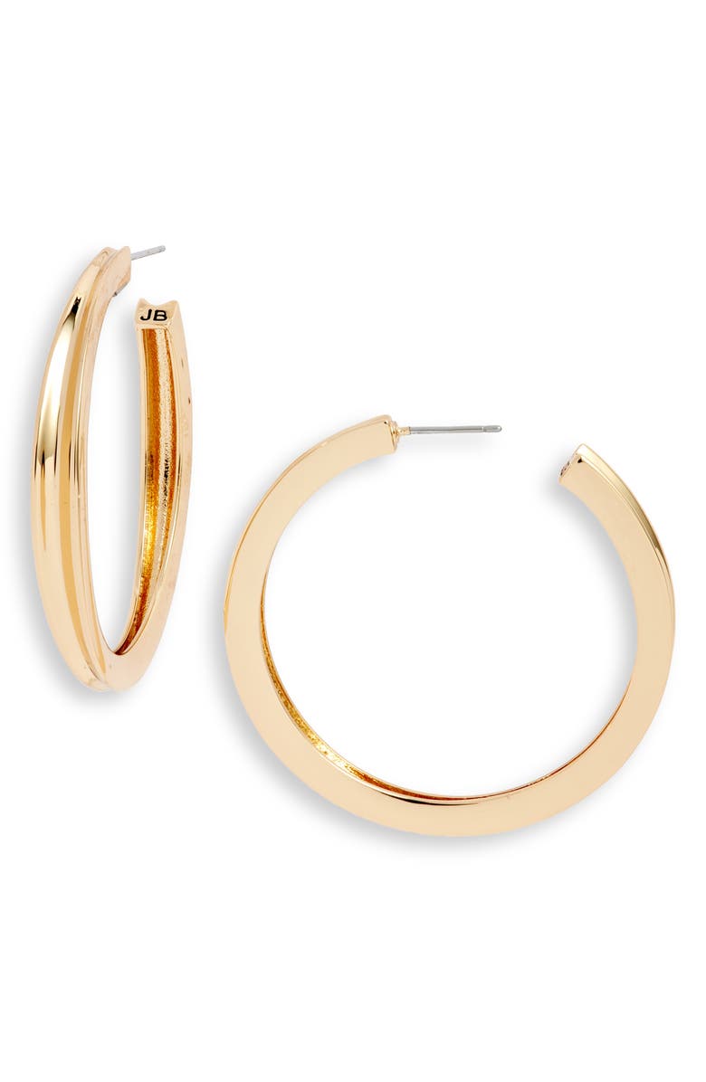 JENNY BIRD Slim Doune Hoop Earrings, Main, color, Gold Tone