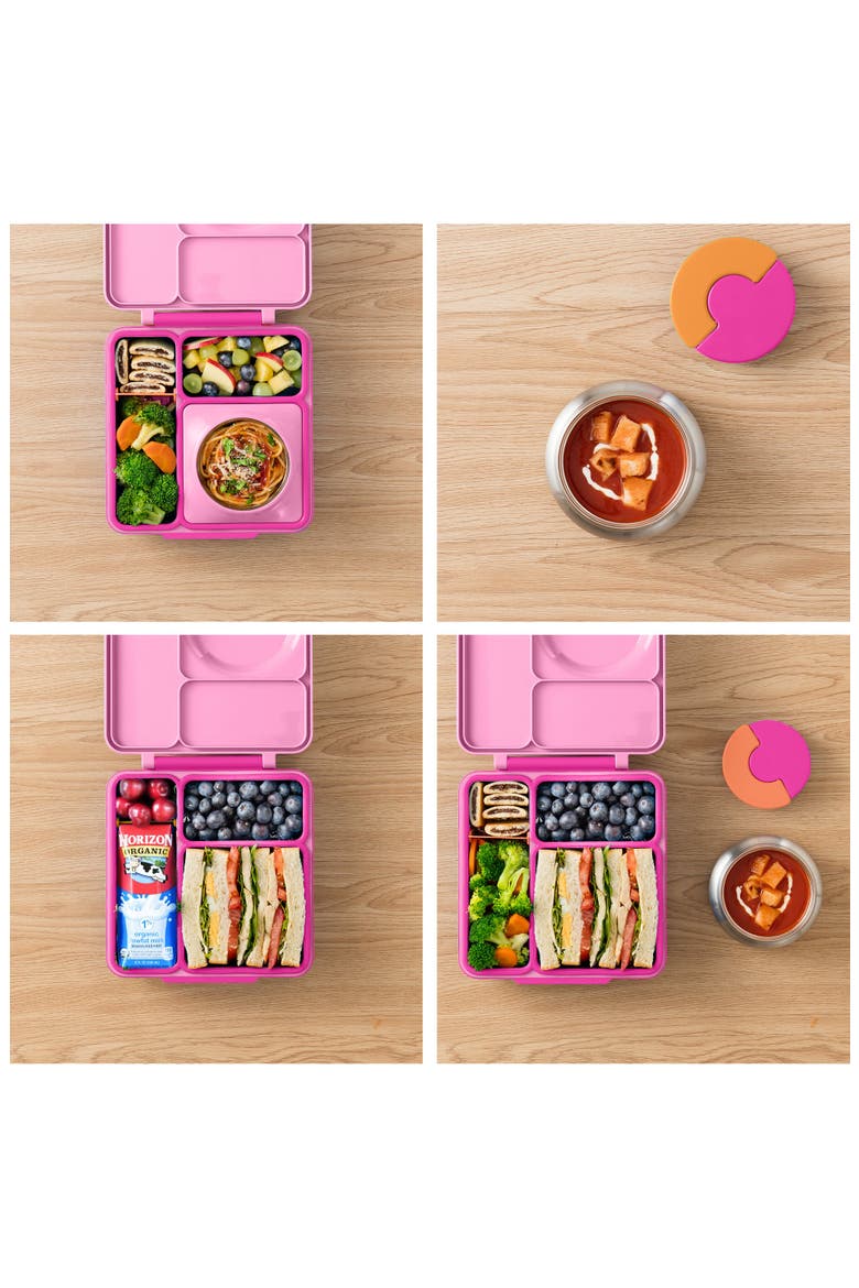 OmieBox Bento Lunch Box for Kids, Alternate, color, Pixie Pink