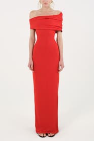 Nocturne Asymmetric Strapless Maxi Dress