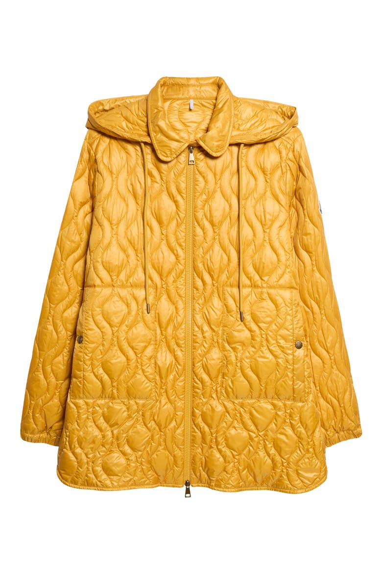 Balette Quilted Down Jacket with Removable Hood, Alternate, color, YELLOW
