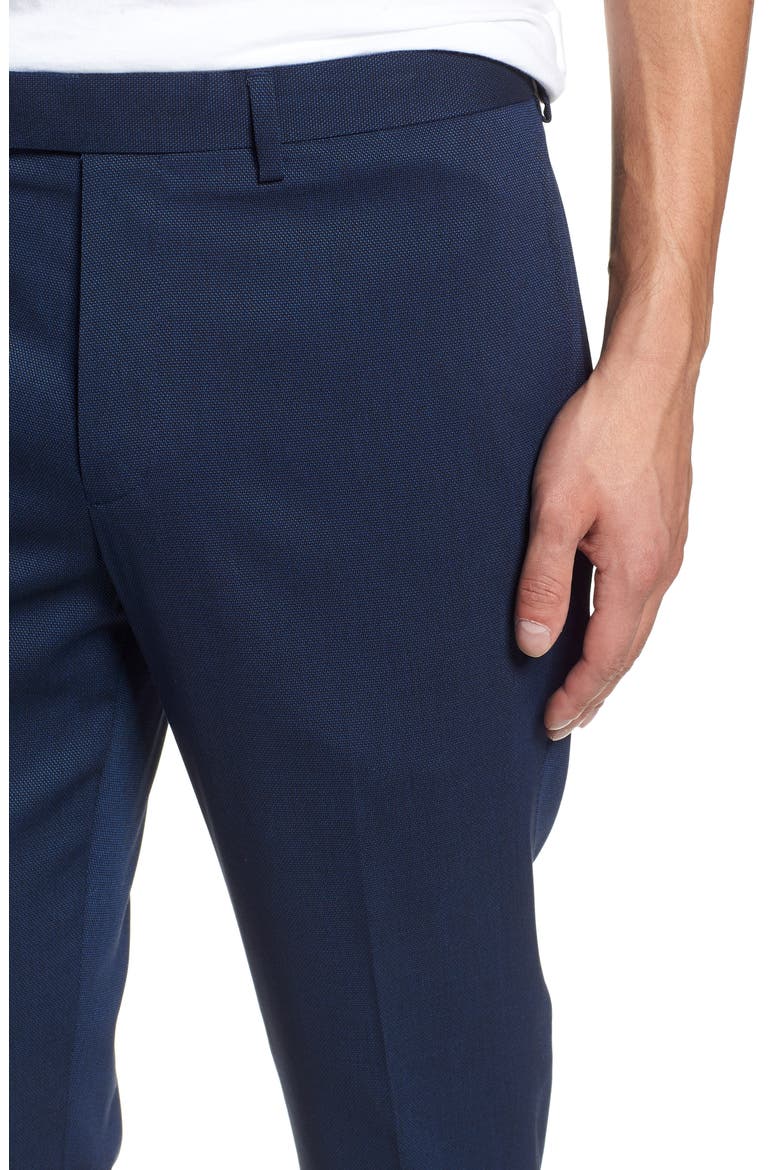 Skinny Fit Suit Pants, Alternate, color, MID BLUE